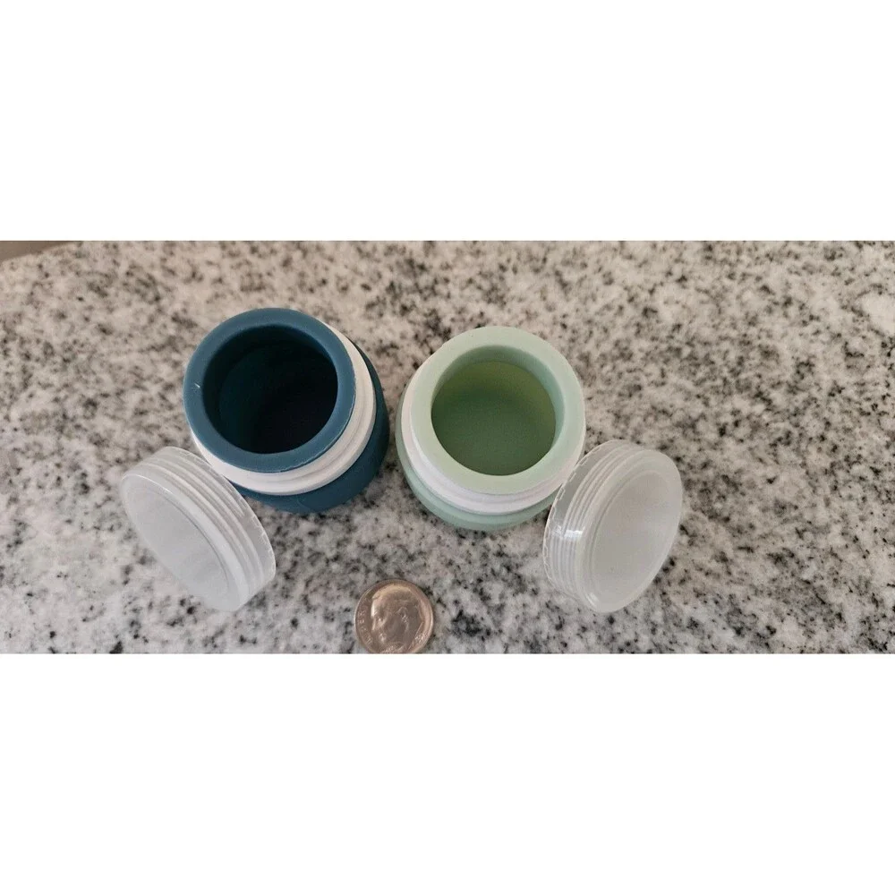 1oz Silicone Travel Jars x2